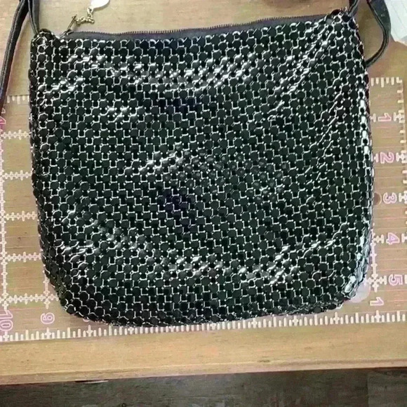 Whiting & Davis Vintage Black Metal Mesh Evening Bag - Picture 7 of 7